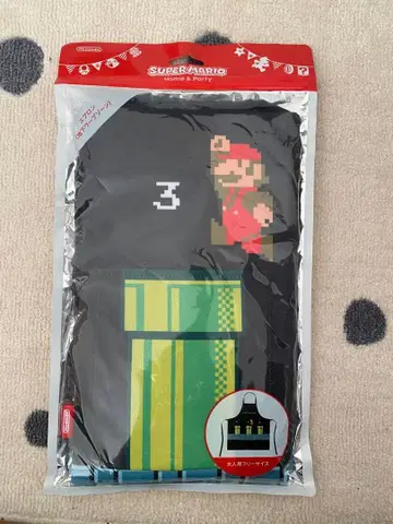 [ 미사용, 미개봉 ] 슈퍼 마리오 에이프런 프리 사이즈