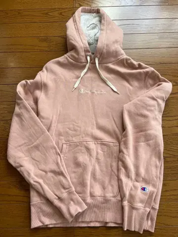 Champion 플리스 후드티 핑크