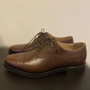 미사용 BERWICK 브라운 스트레이트 팁 26.5cm UK7.5