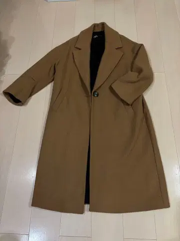 ZARA 브라운 체스터 코트