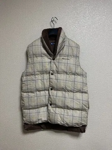 Aquascutum 체크 무늬 다운 베스트