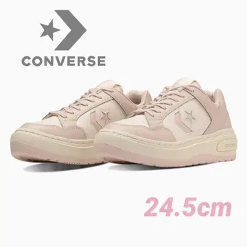 새상품 미사용 [ CONVERSE ] 핑크 베이지 통굽 스니커즈