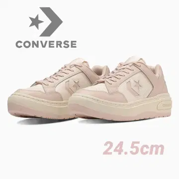 새상품 미사용 [ CONVERSE ] 핑크 베이지 통굽 스니커즈