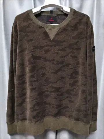 브리핑 골프 맨투맨 스트레치 카모플라주