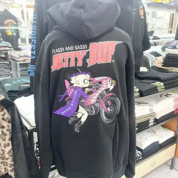 (50) 베티 붑 특공 지퍼 후드티 블랙