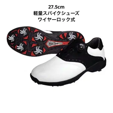 미사용 골프화 다이얼식 스파이크 27.5cm 브리티시 클래식