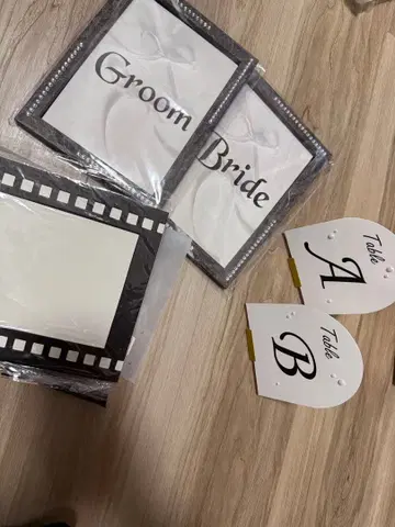 테이블 사인 세트