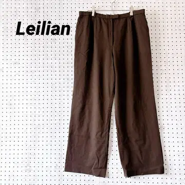 레리안 울 혼방 스트레이트 슬랙스 브라운 (17+) 일본제 빅 사이즈