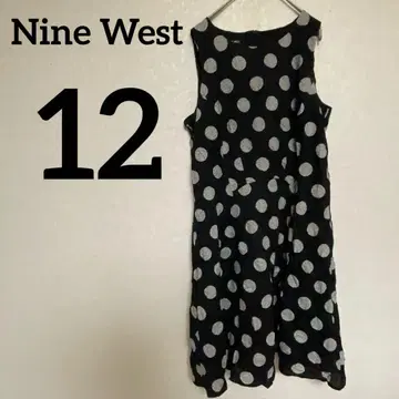 득템 즉시 구매 OK 나인 웨스트 도트 무늬 슬리브리스 원피스 12