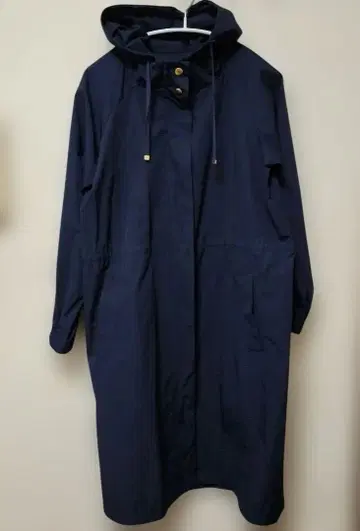 OMNES 마운틴 파카 후드 부착 롱 네이비