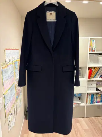 저널 스탠다드 레사주 네이비 롱 체스터 코트 사이즈 1