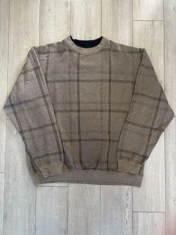 KNIGHTS SPORTSWEAR 체크 무늬 크루넥 맨투맨