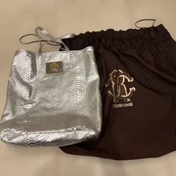 Roberto Cavalli 실버 토트백