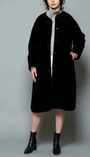 차오패닉 벨로아 퀼팅 코트