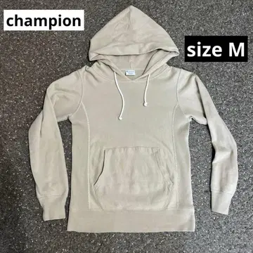 Champion Reverse Weave 베이지 후드티 size M