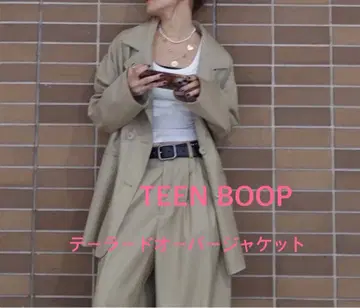 TEEN BOOP 테일러드 오버 자켓 베이지