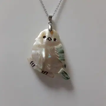 야광 조개 [ 작은 새/시마연가 ] 펜던트.