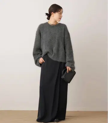 plage cupra 새틴 랩스커트