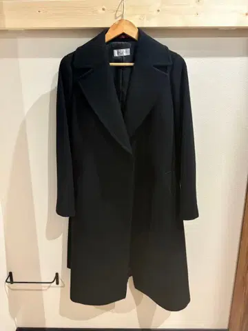 LES MUES 블랙 롱 코트 L