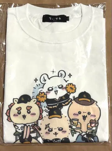 치이카와 (먼작귀) 호크스 올스타 화이트 T셔츠 L 사이즈