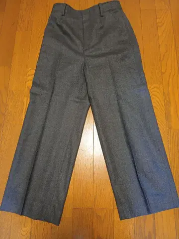 새상품급: 센터 프레스 세미 와이드 팬츠 36 그레이