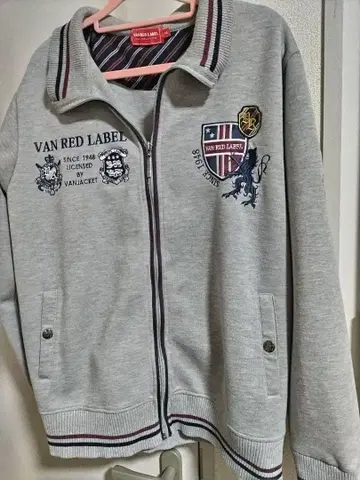 VAN RED LABEL 집업 트레이닝복 LL 그레이