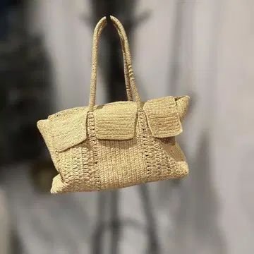 MAISON N.H 뜨개질 토트백 베이지