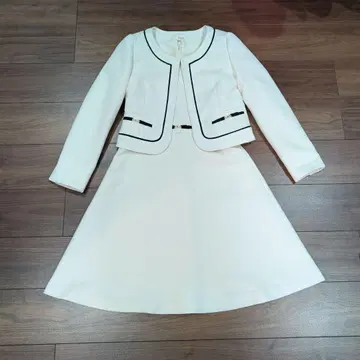 7호 화이트 자켓 원피스 세트
