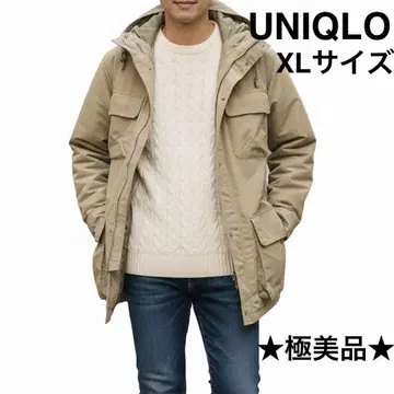 [ 당일 발송 ] 컨디션 최상 UNIQLO 마운틴 파카 베이지 XL 빅