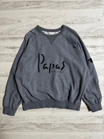 파파스 빅 로고 그레이 트레이닝복 XL