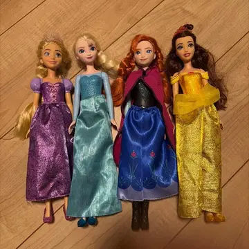 디즈니 프린세스 인형 세트 4체