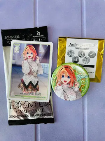 5등분의 신부 아틀레 아키하바라 카드&캔뱃지 나카노 네잎