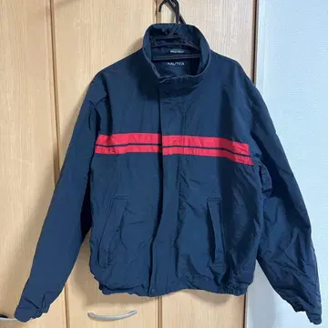 NAUTICA 네이비/레드 스트라이프 자켓 M