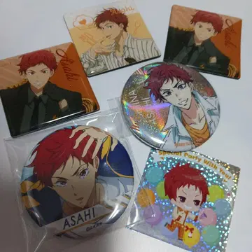 Free! 아사히 캔뱃지 마그넷 스티커