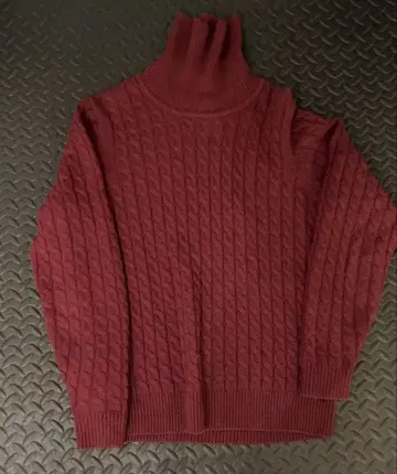 CRICKET 터틀넥 니트 L 사이즈 버건디