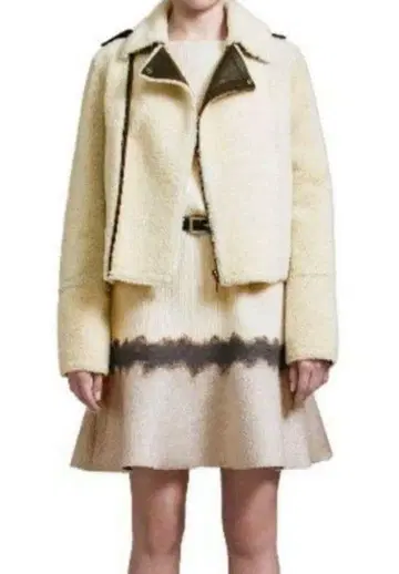 EPOCA 코스모 코드 니트 절개 울 원피스