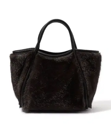 TOMORROWLAND 인조 모피 토트백