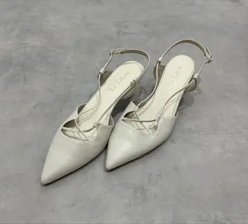Le Talon 25cm 스틸레토 힐 펌프스 화이트