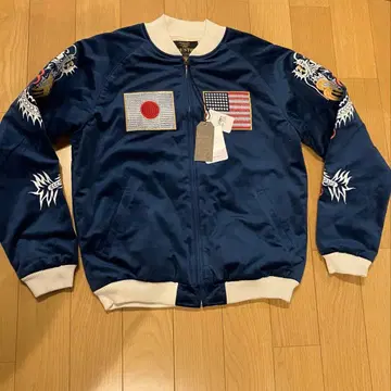 새상품 스카잔 벨벳 휴스턴 블랙 수베니어 자켓