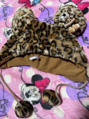 새상품급 레어 헤이세이 미니 레오파드 무늬 표범 무늬 팬캡