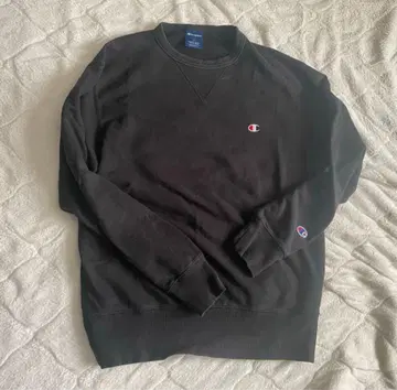 Champion 블랙 크루넥 트레이닝복