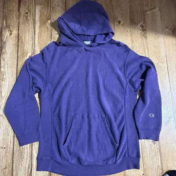 챔피언 리버스 위브 후드티 L 퍼플