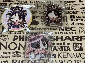 박앵귀 캔뱃지 아크릴 키링 유키무라 치즈루 3점