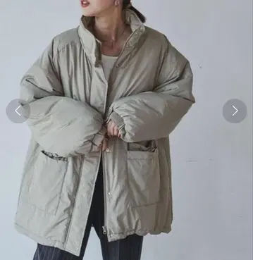 패딩 미들 코트 coen