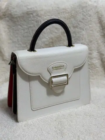사만사 타바사 화이트 핸드백
