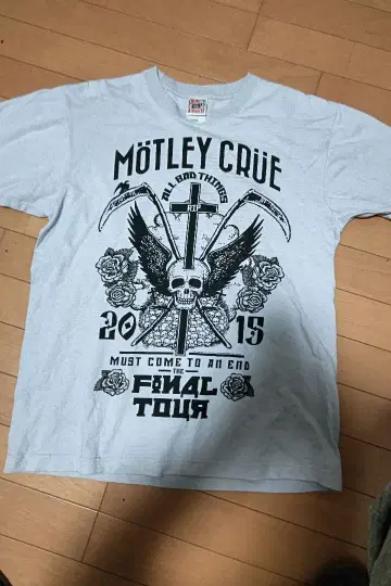 MOTLEYCRUE 모토리 크루 티셔츠 그레이 L 사이즈