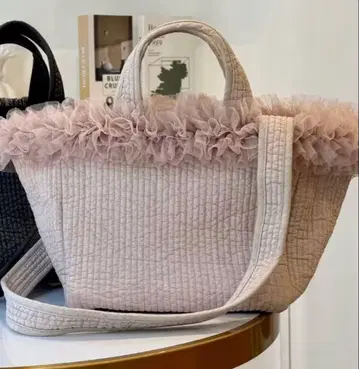 ROSEAURA 튤 누빔 백 hina 콜라보