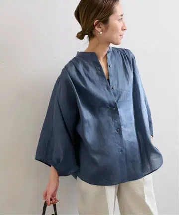 [ 2025년 구매 ] 프레임워크 라미 판초 블라우스 블루