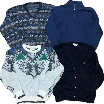 US 구제 의류 니트 스웨터 4개 묶음 판매 NT15