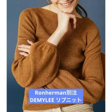 새상품급 론 헤르만 별주 데 리브 니트 브라운